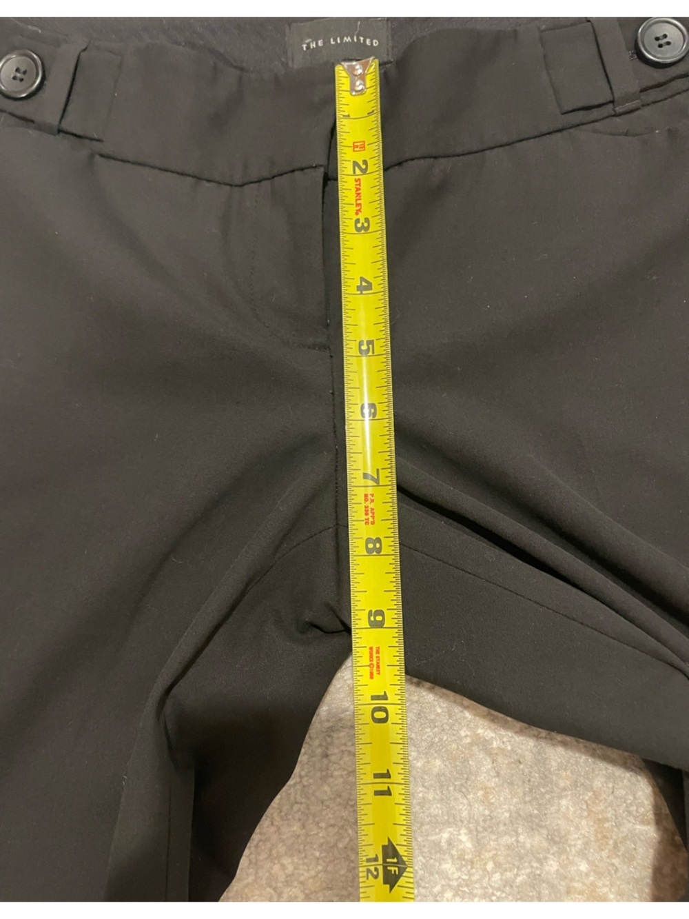 The Limited Drew Fit Black Pants Dress Slacks Office Wear Size 4R Y2K - Picture 9 of 10